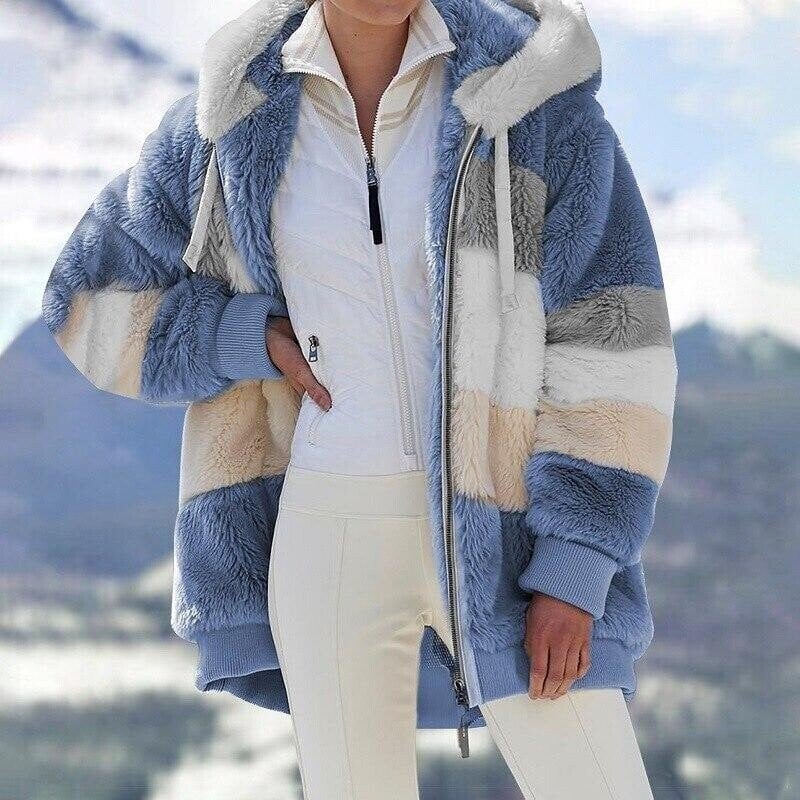 Cappotto trapuntato a contrasto per un calore raffinato