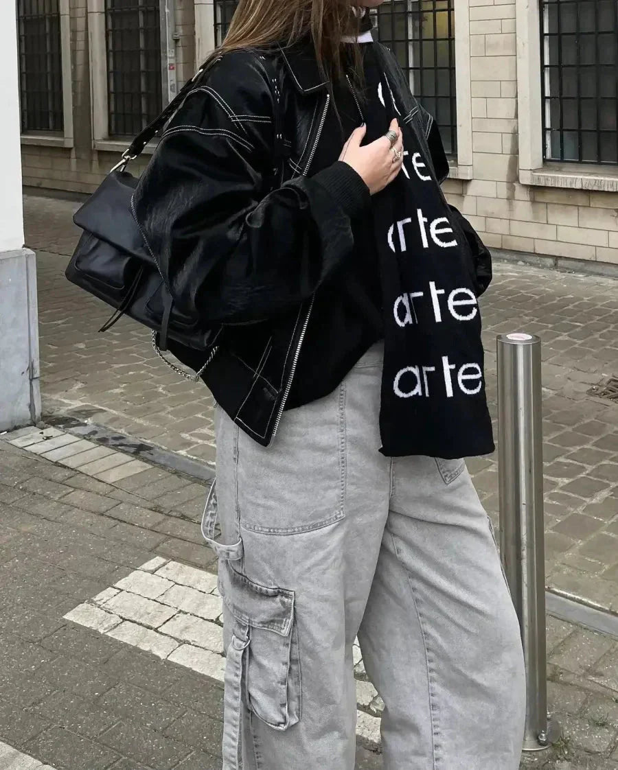 Lara Leder-Bomberjacke – Ultimativer Stil und Komfort