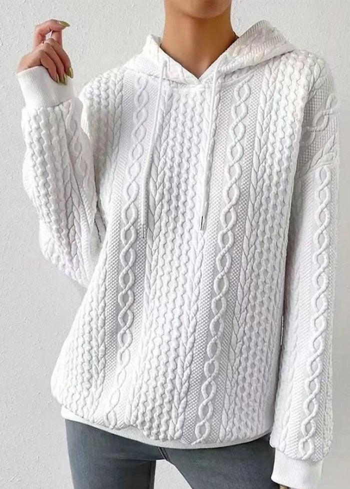 Mikina s kapucí Jacquard: pohodlí a styl spojeny