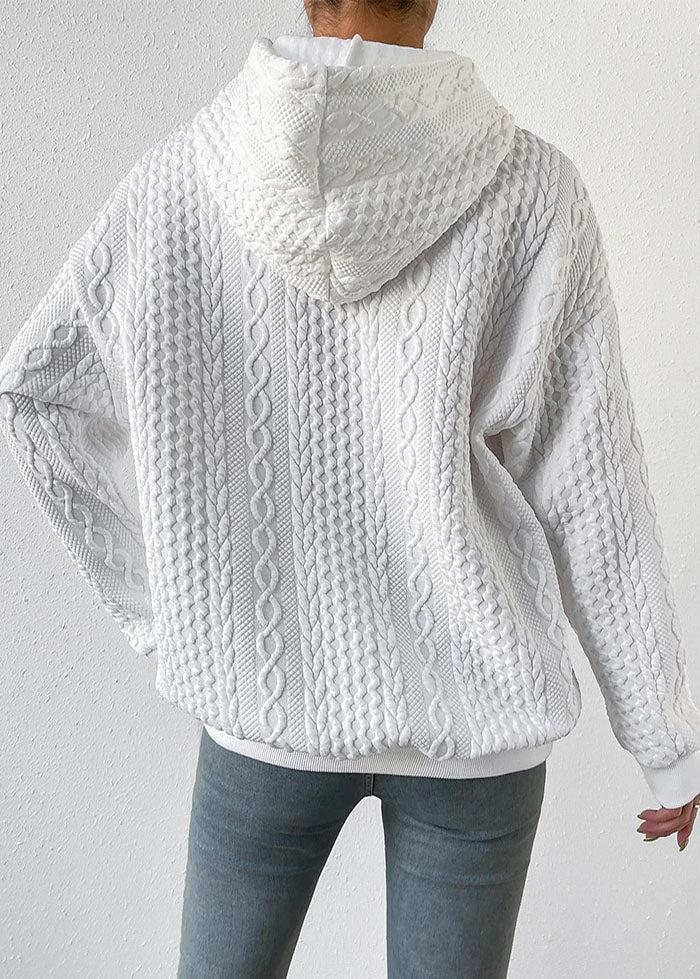 Mikina s kapucí Jacquard: pohodlí a styl spojeny