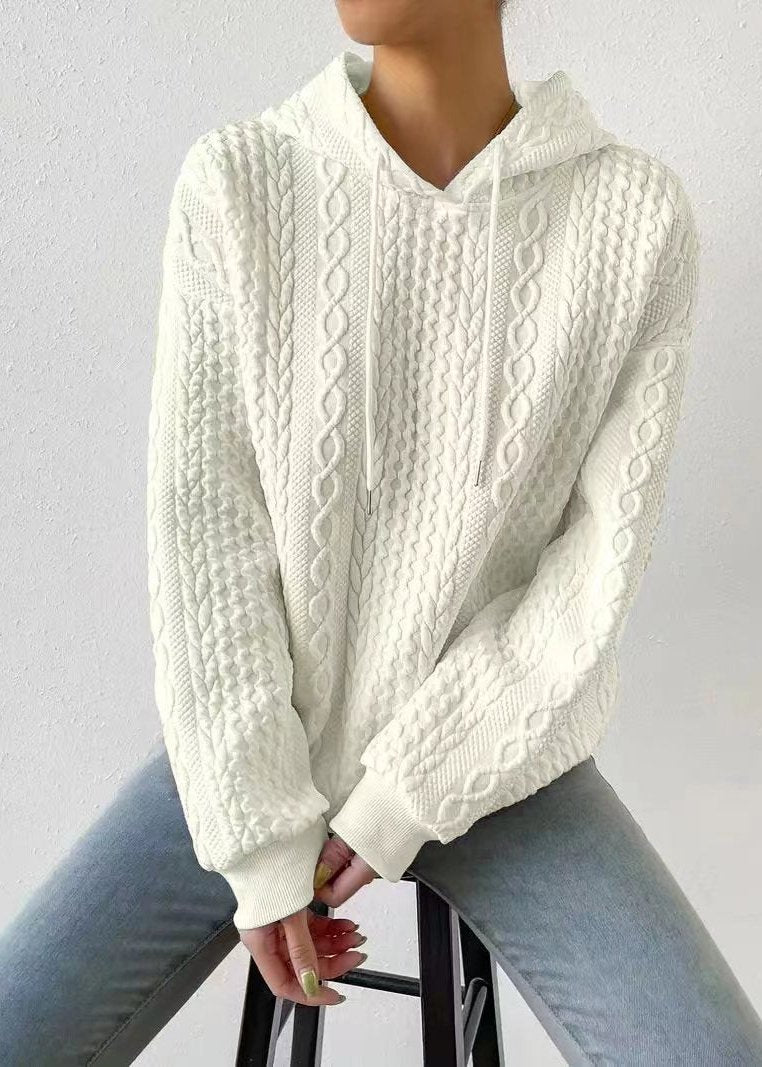 Mikina s kapucí Jacquard: pohodlí a styl spojeny