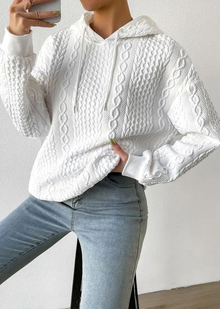 Mikina s kapucí Jacquard: pohodlí a styl spojeny