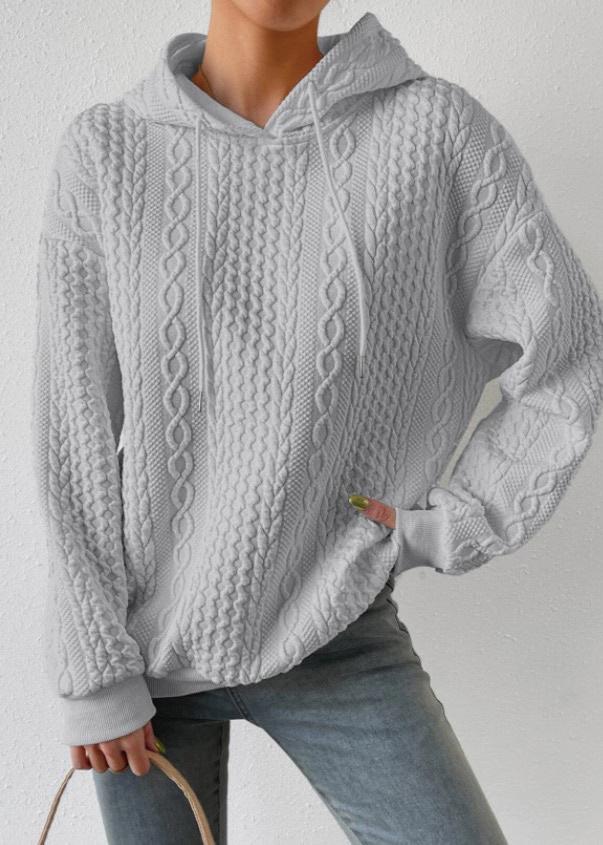 Mikina s kapucí Jacquard: pohodlí a styl spojeny
