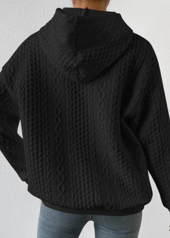 Mikina s kapucí Jacquard: pohodlí a styl spojeny